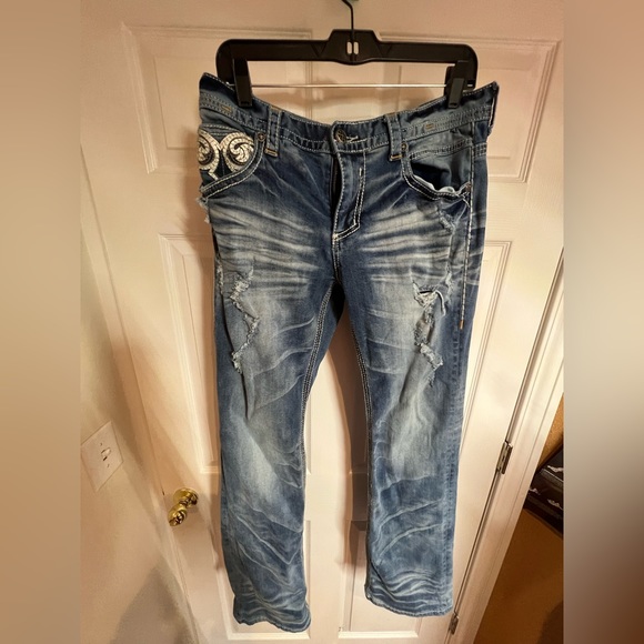 Men’s Affliction cooper jeans size 31 - Picture 2 of 8